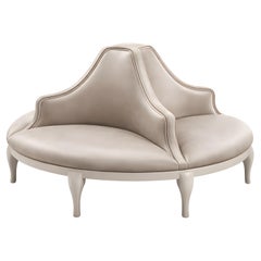 Victorian Round Sofa by Munna Design Studio, Hand-Crafted in Portugal