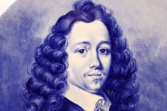 Victorian Royal Bonn Blue and White Painted Charger