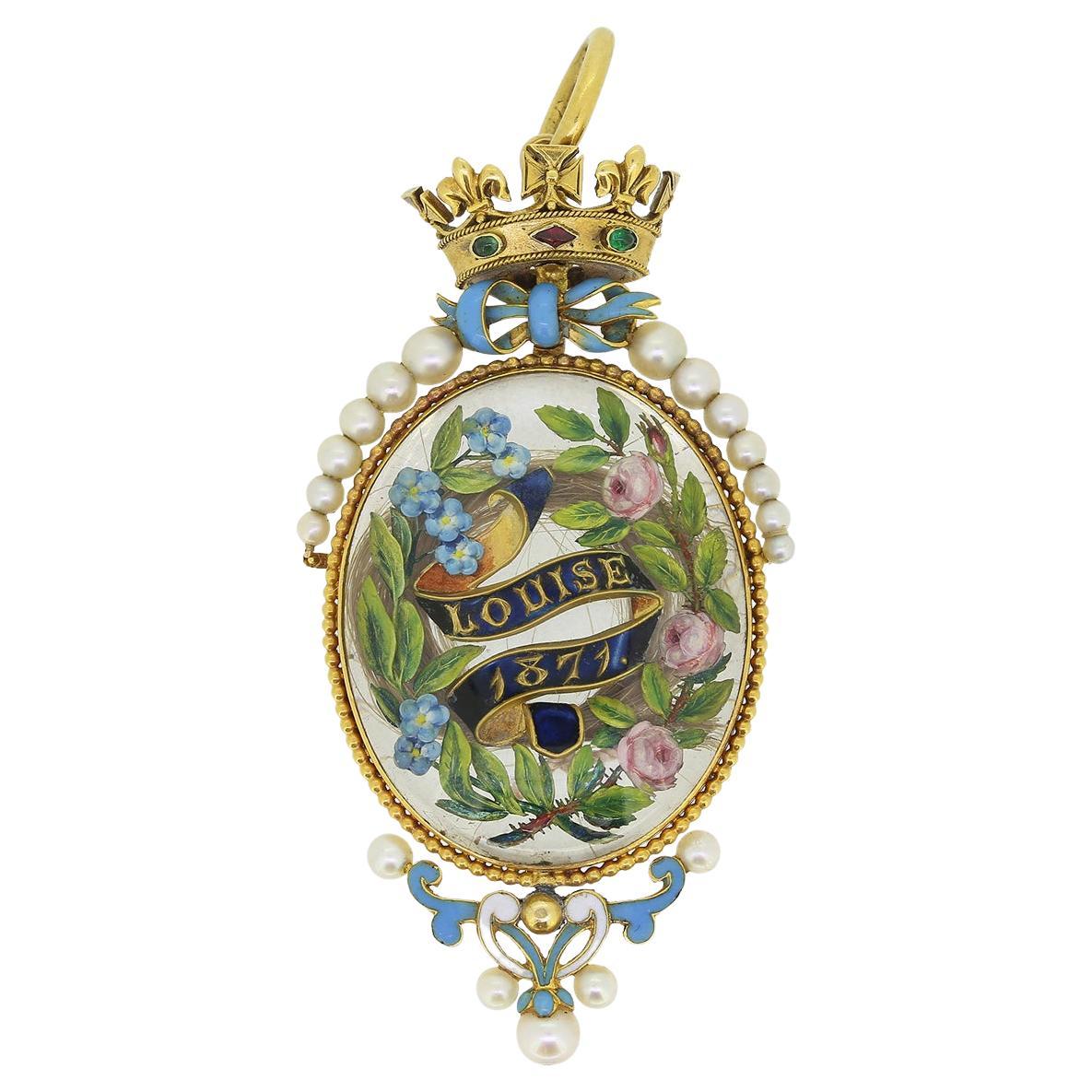 Victorian Royal Princess Louise Wedding Pendant