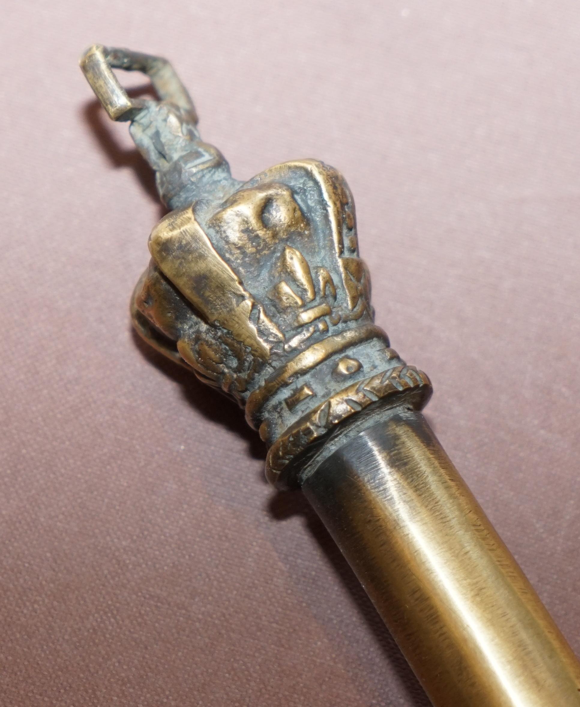 English Victorian Royal Sceptre Mace Stamped VR with King Edwards Crown & City of York