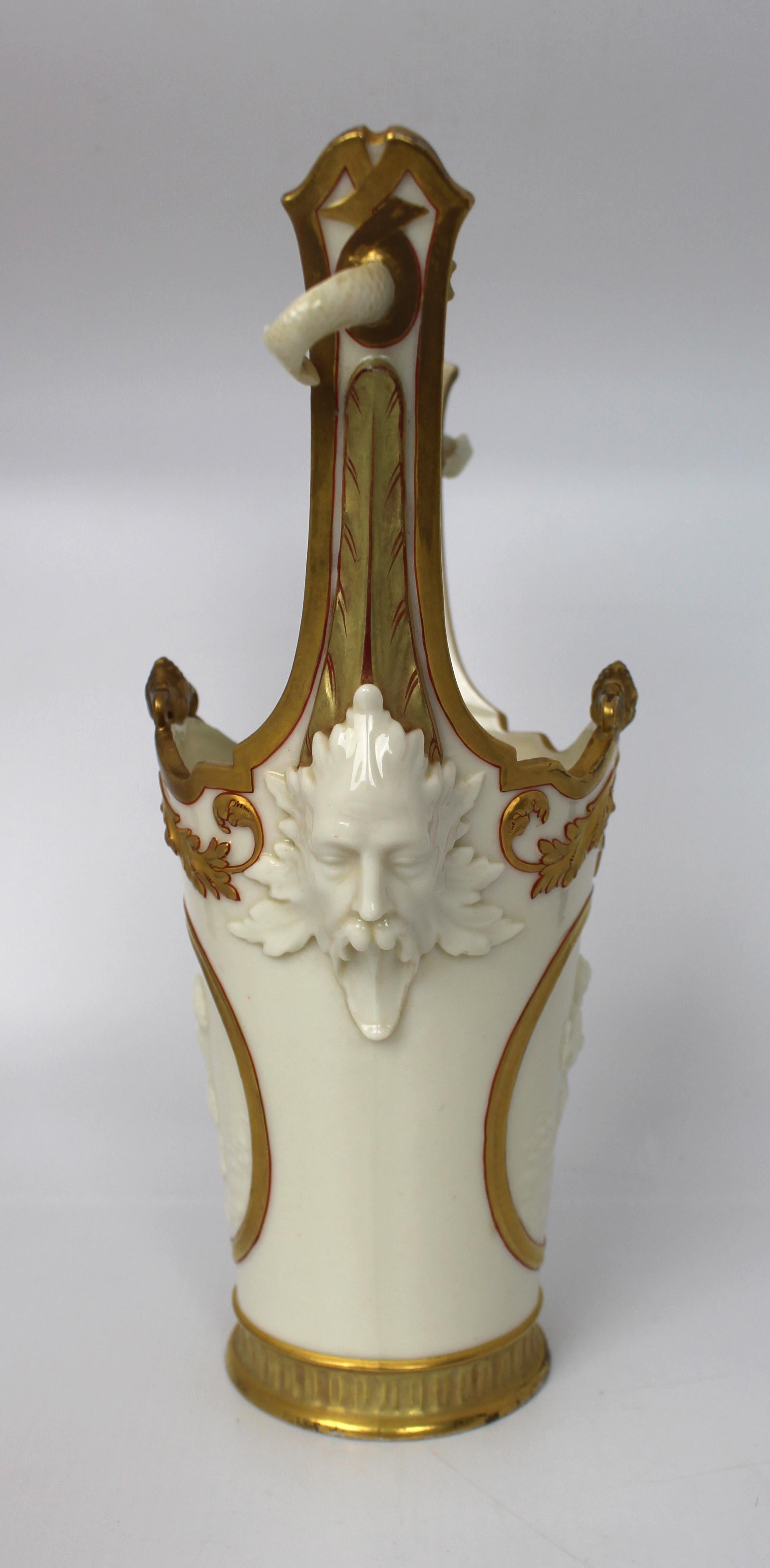 XIXe siècle Vase d'exposition victorien Royal Worcester 1884 en vente