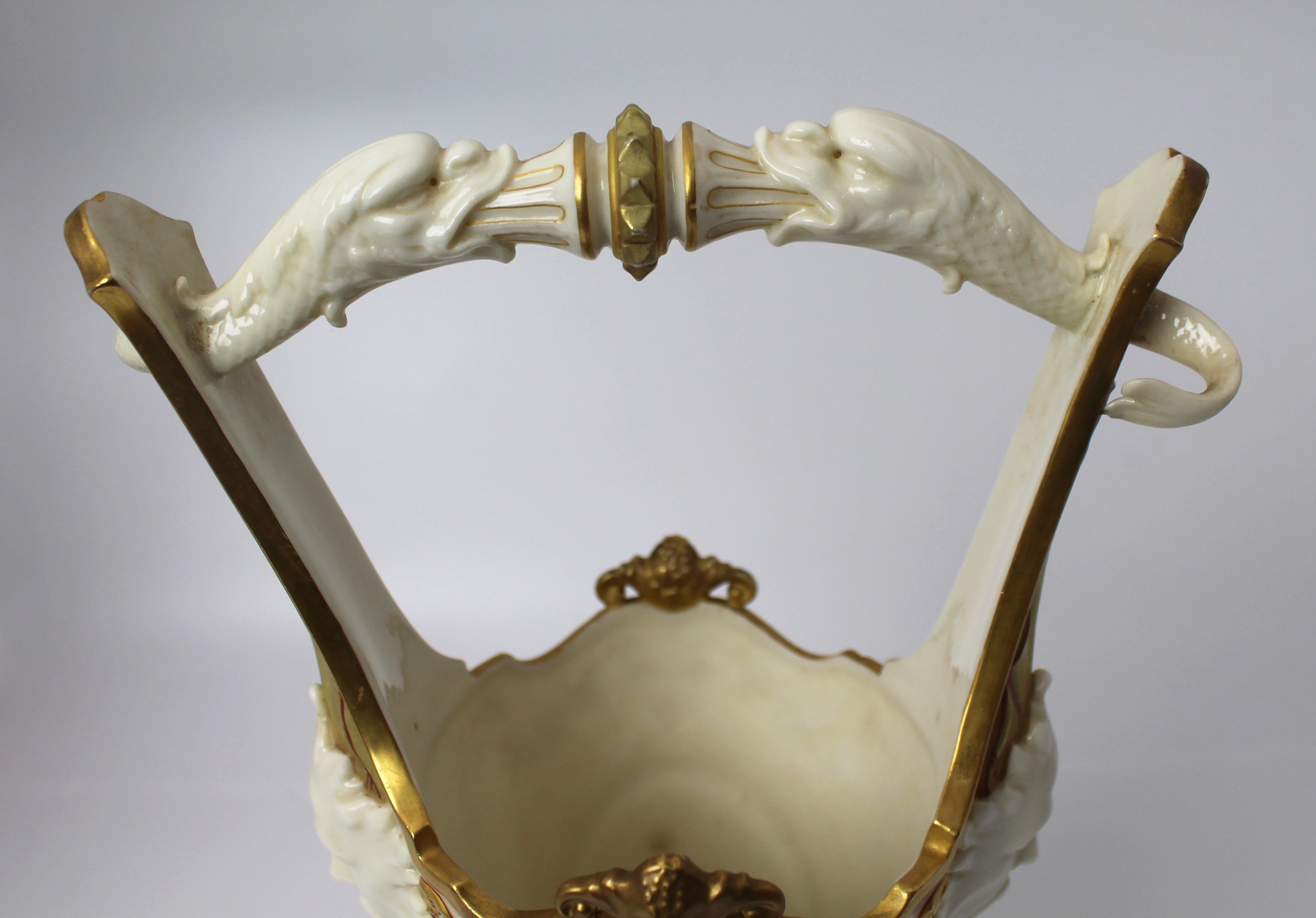 Vase d'exposition victorien Royal Worcester 1884 en vente 2
