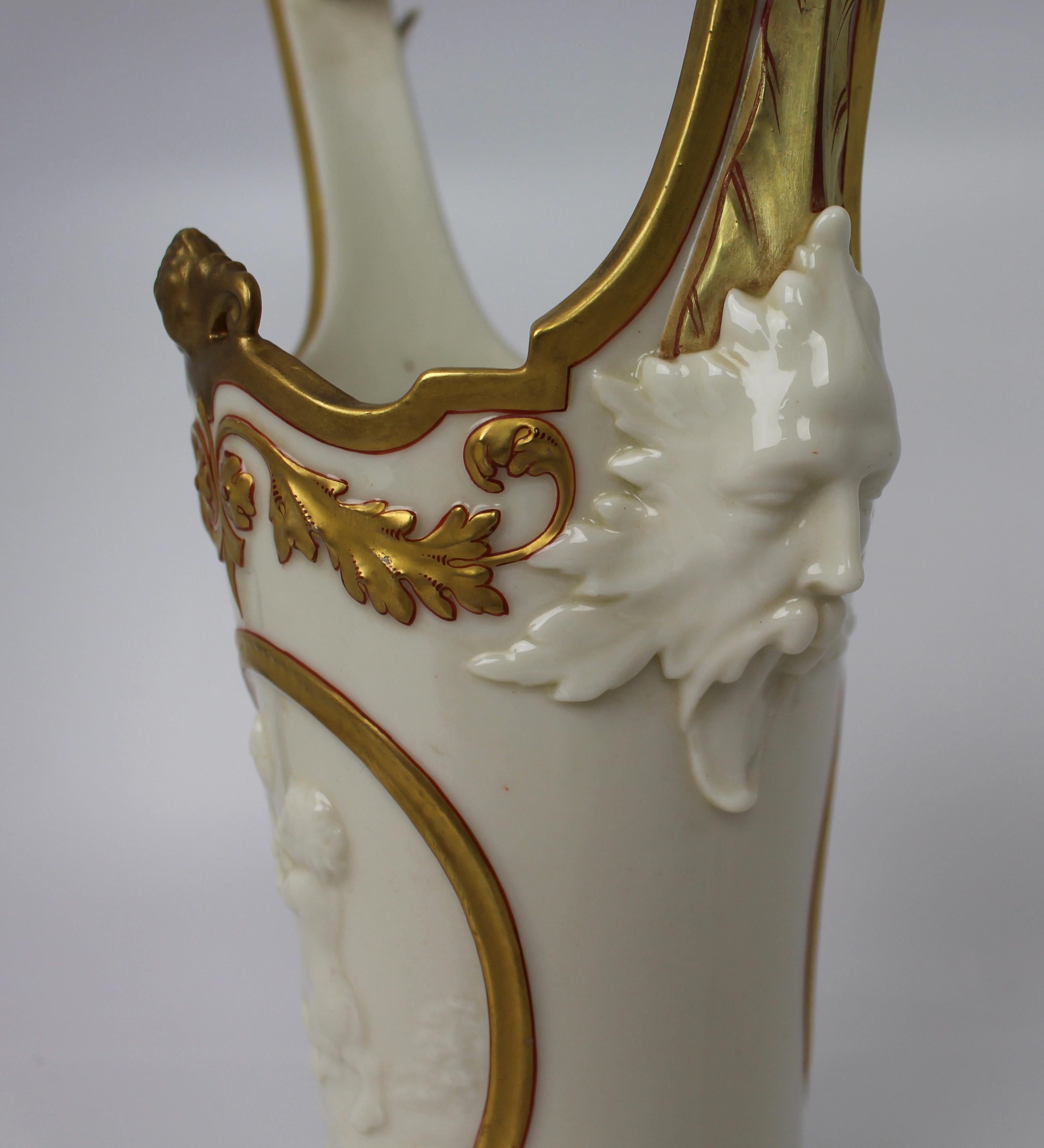 Vase d'exposition victorien Royal Worcester 1884 en vente 3
