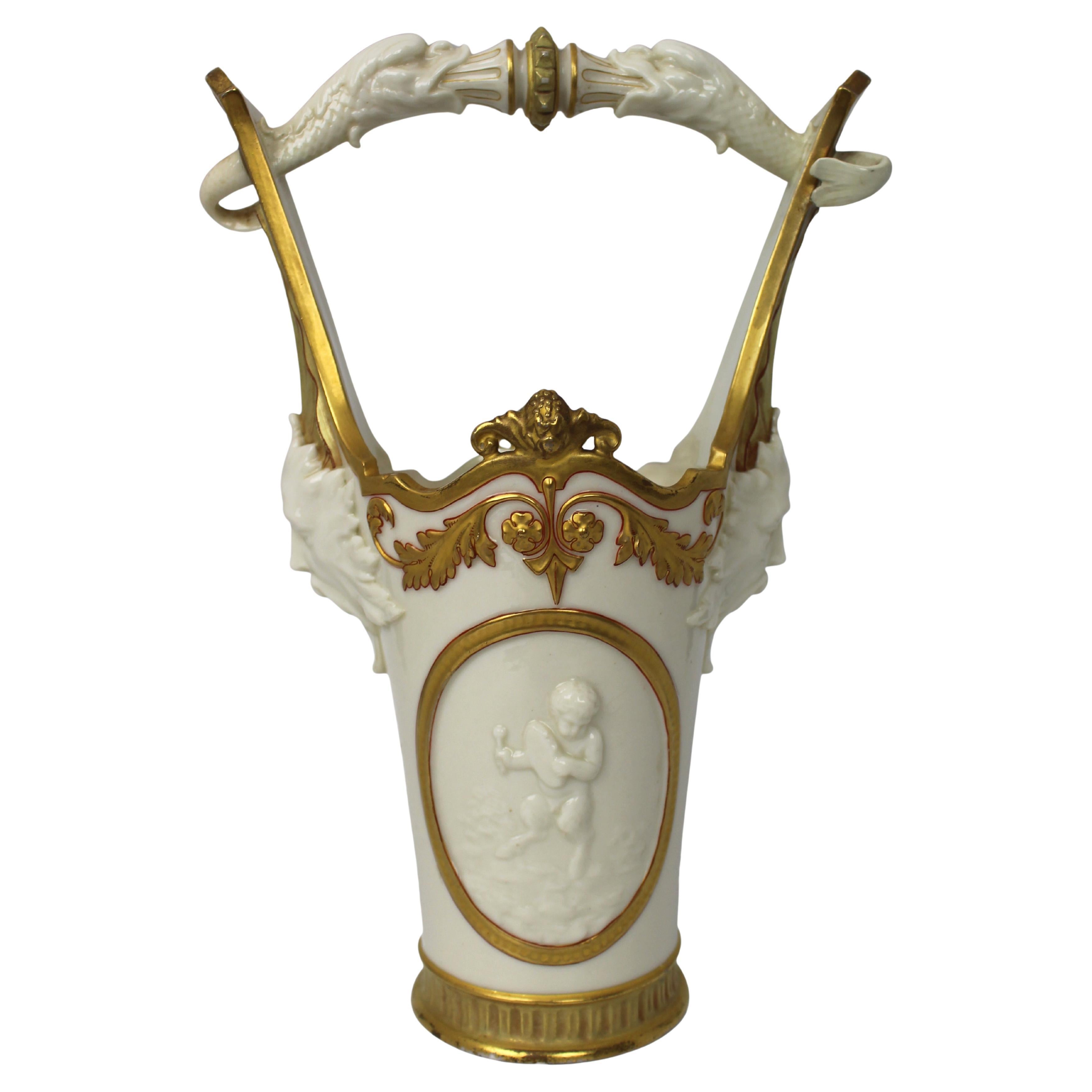 Victorian Royal Worcester Exhibition Vase 1884