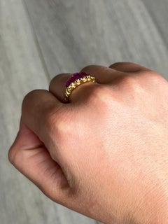 Victorian Ruby and 18 Carat Gold Five-Stone Ring