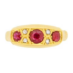 Rubis et diamant de l'époque victorienne, vers 1902
