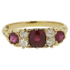 Used Victorian Ruby and Diamond Ring