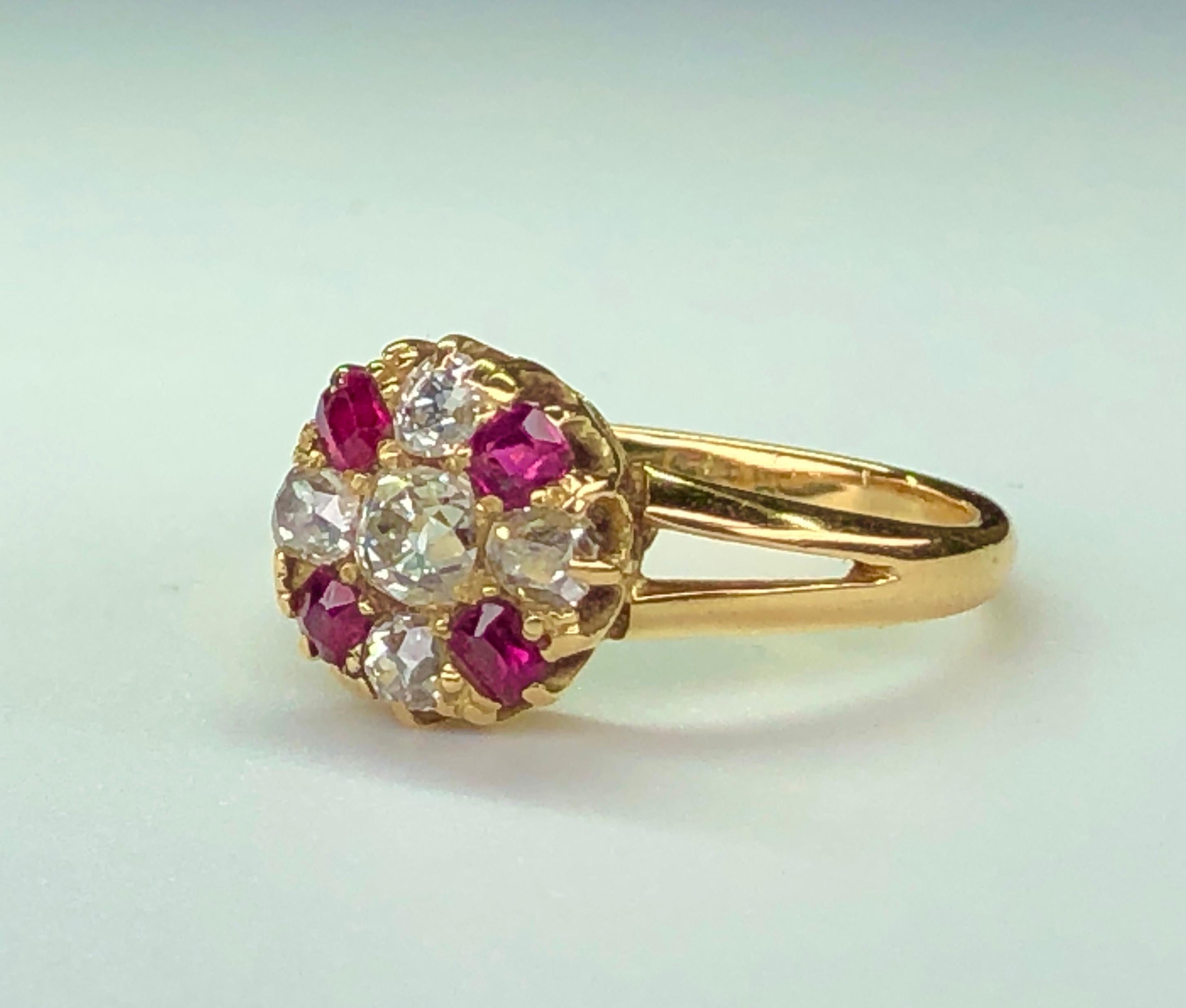 ruby ring with diamonds