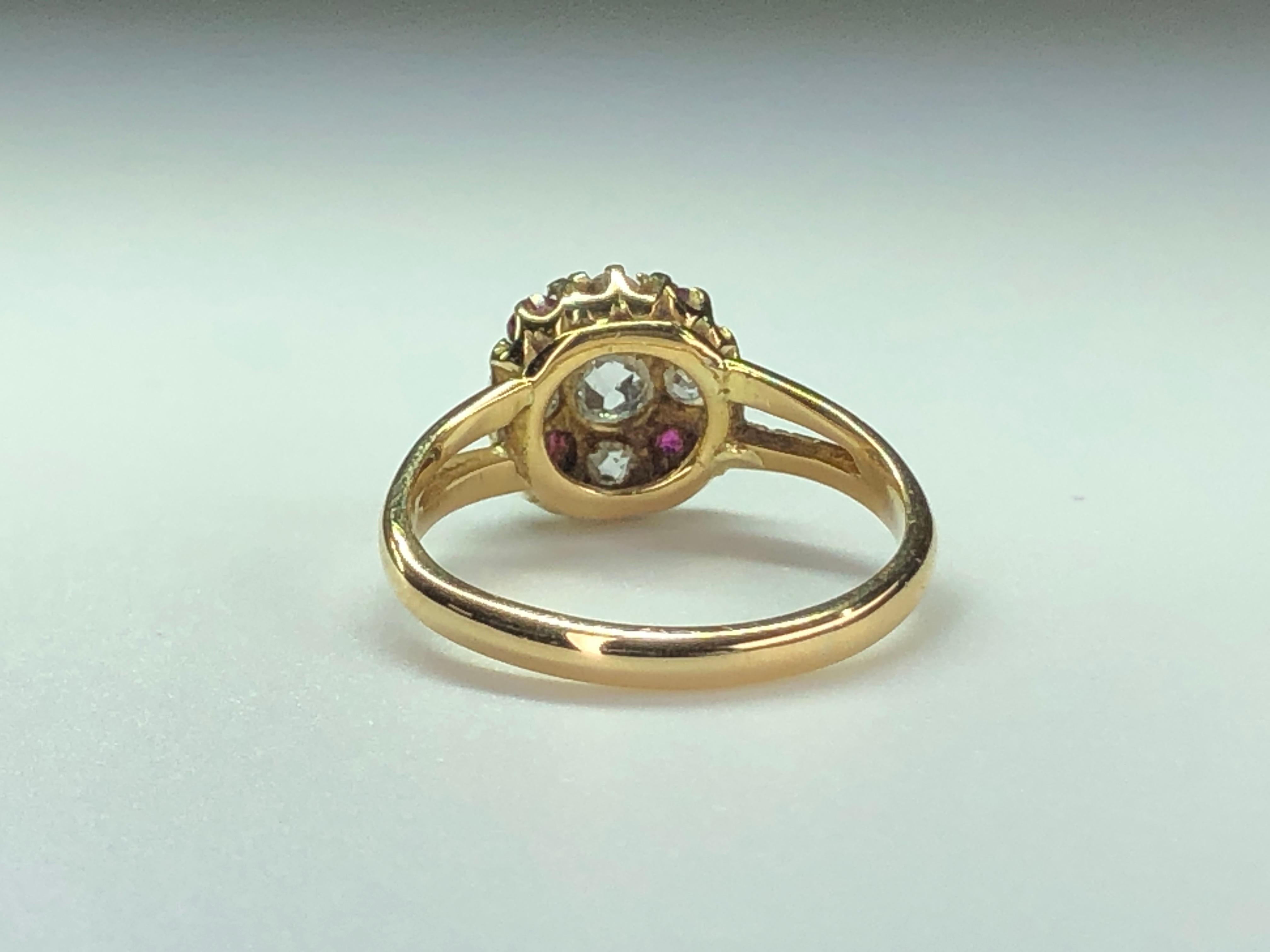 victorian ruby and diamond ring