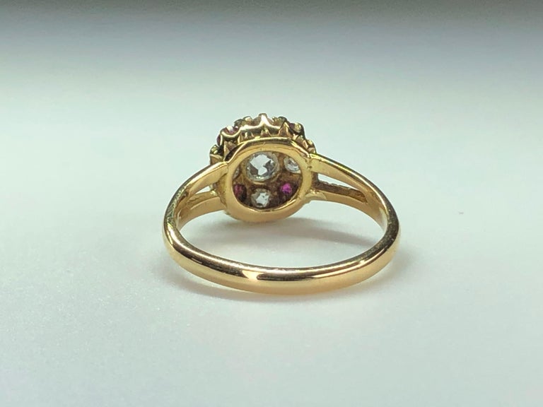 Victorian Ruby Diamond 18 Karat Gold Antique Ring at 1stDibs ...