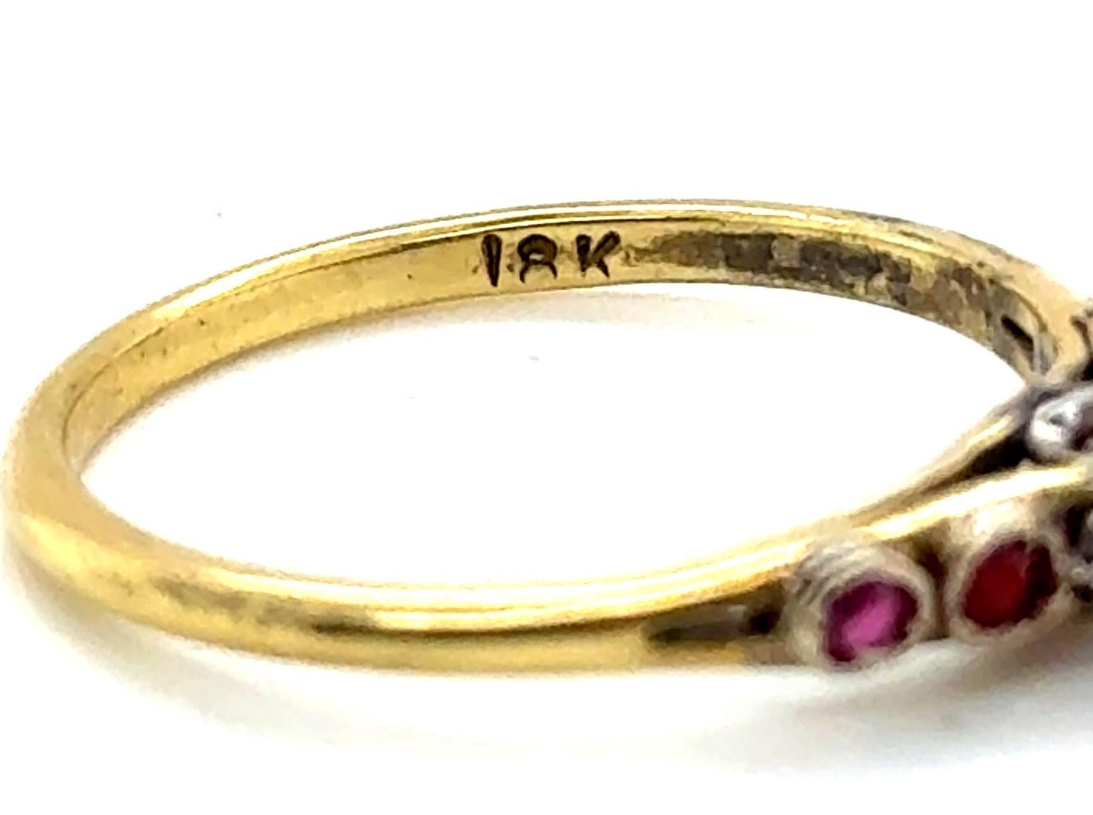 Anillo de cóctel de compromiso de rubí victoriano .50ct Antiguo original de 1890 18K Corte oval