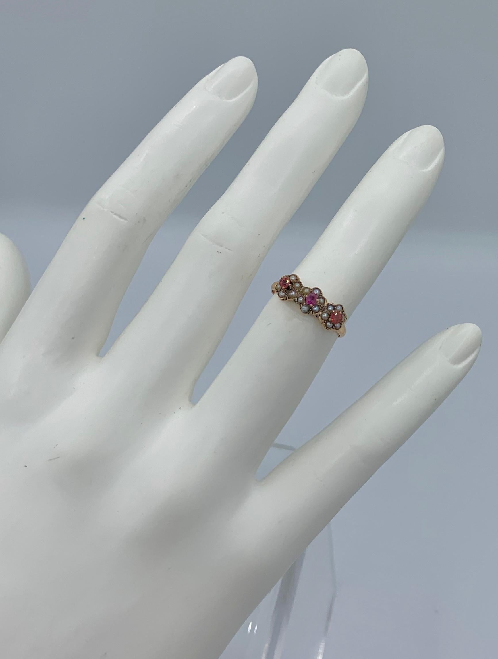 ruby pearl ring