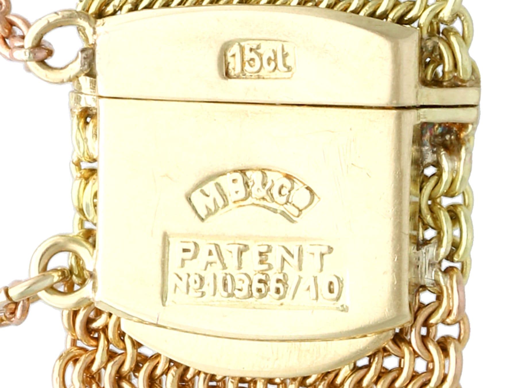 Viktorianisches Armband aus Gold mit Rubin, Saphir, Diamant und Gold im Angebot 2