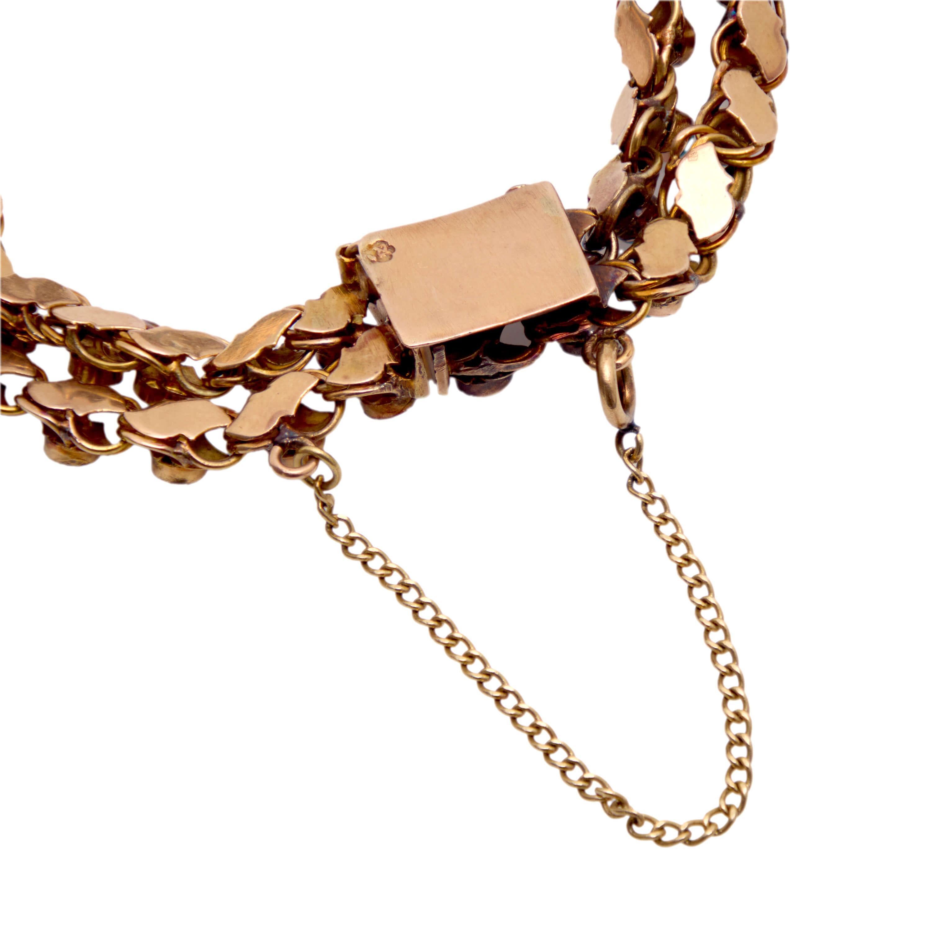 Viktorianisches russisches 14k-Türkis-Armband im Zustand „Gut“ im Angebot in Narberth, PA