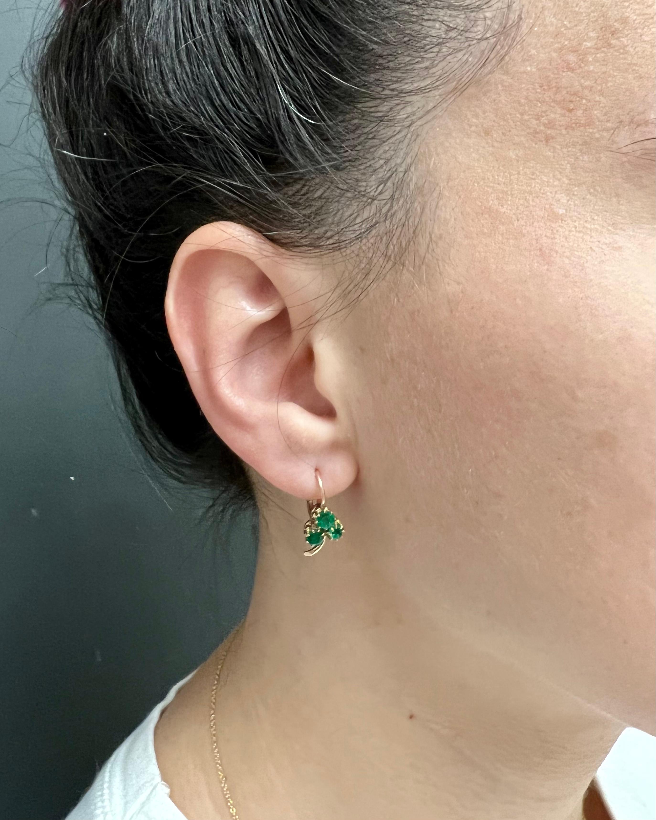 victorian emerald earrings