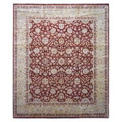 Alfombra Victoriana de Lana Floral Ziegler Óxido y Oro 12'x14'2''