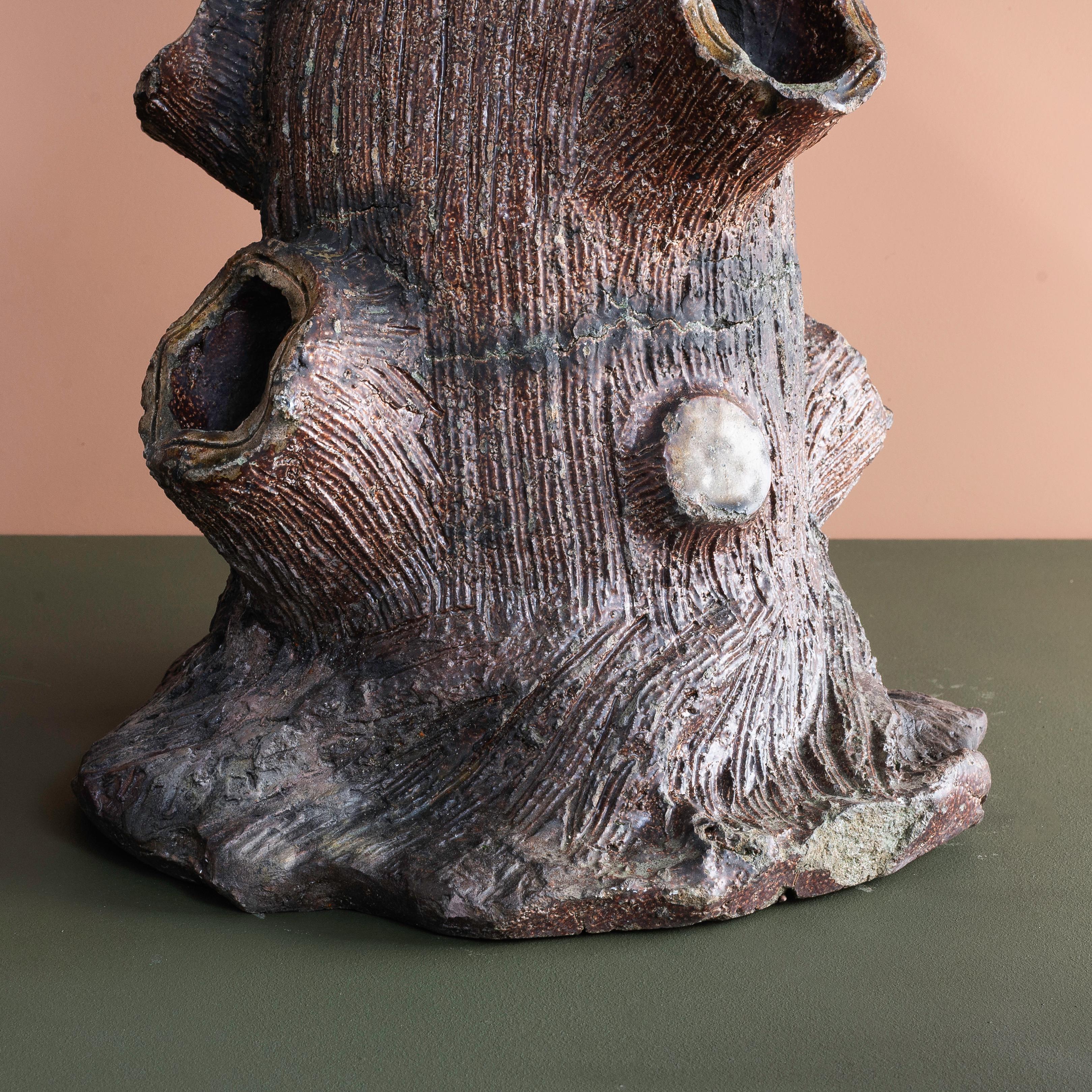 XIXe siècle Jardinière victorienne en faux-bois émaillé de sel pour fraises en vente