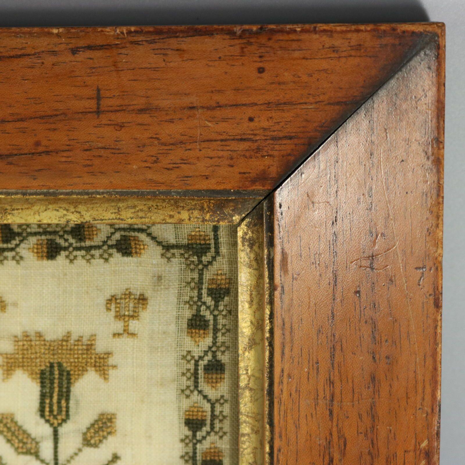 Victorian Sampler, 1841, by Mary Croesley For Sale 5
