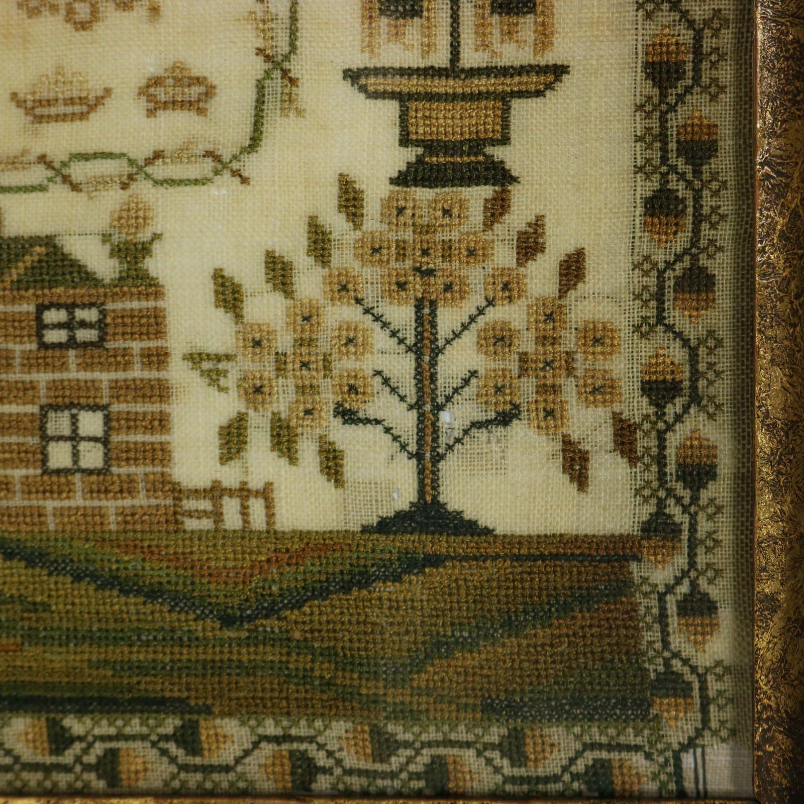 Victorian Sampler, 1841, by Mary Croesley For Sale 1