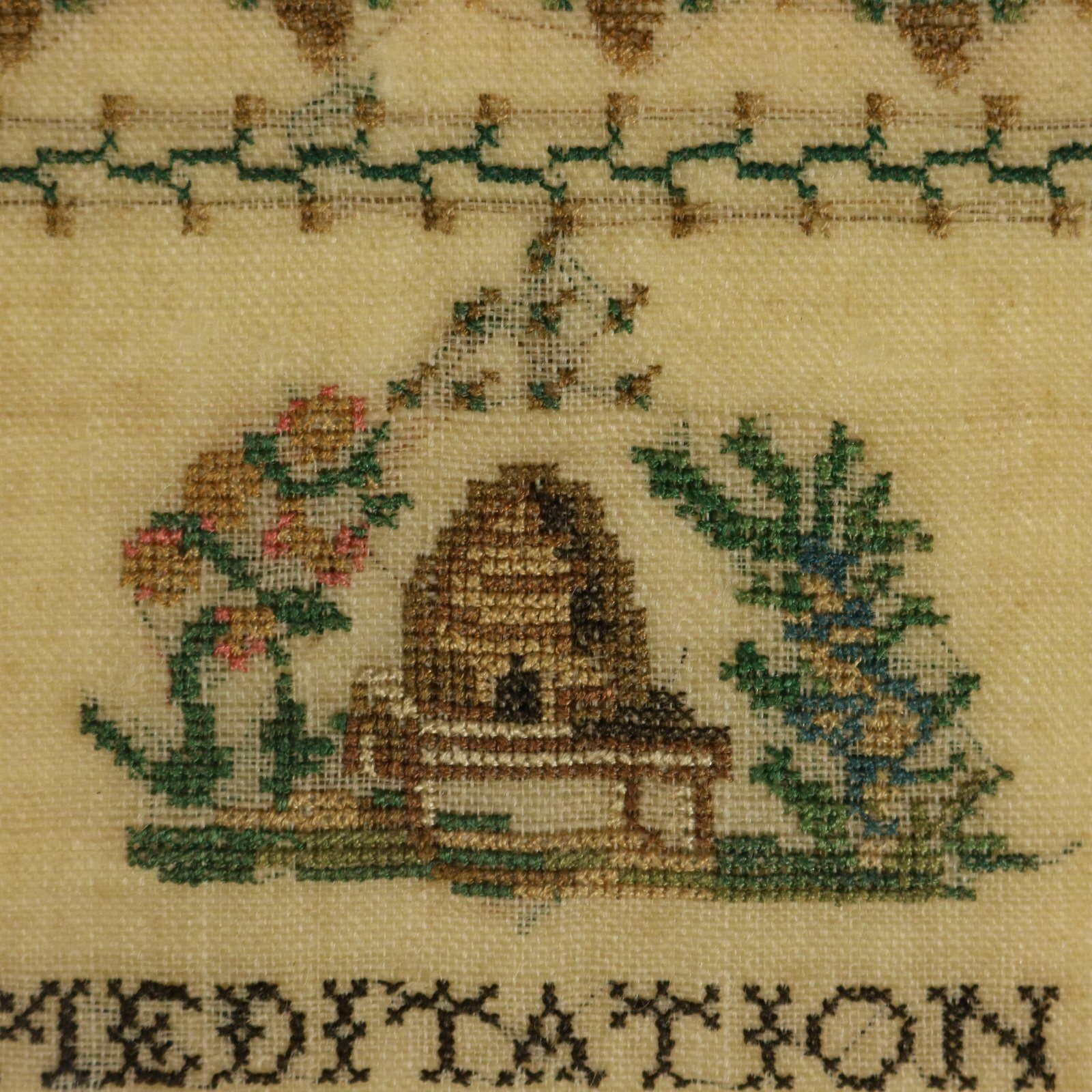 Victorian Sampler, 1850, Sarah Roberts Aged 13 For Sale 7