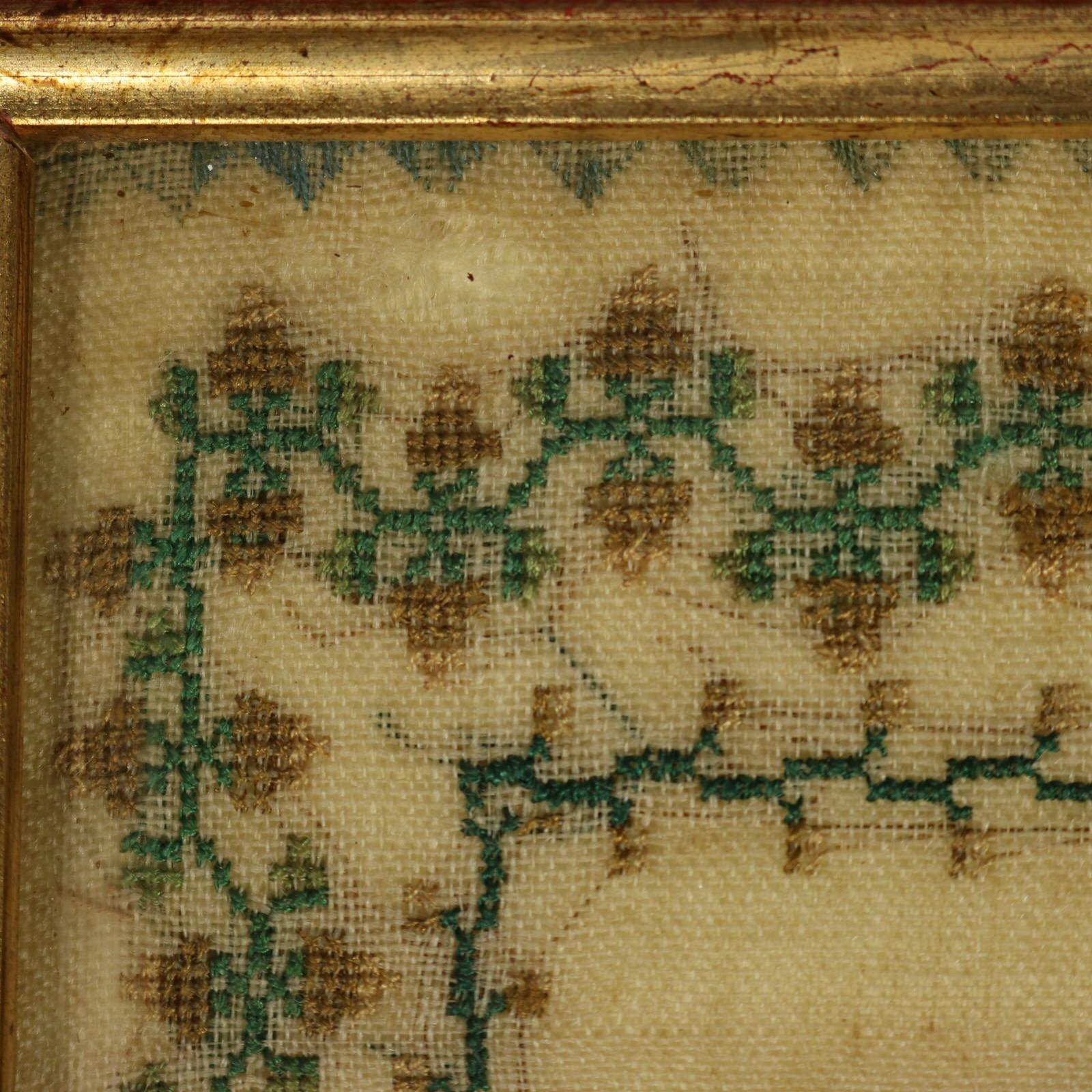 Victorian Sampler, 1850, Sarah Roberts Aged 13 For Sale 12