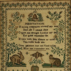 Victorian Sampler, 1850, Sarah Roberts Aged 13