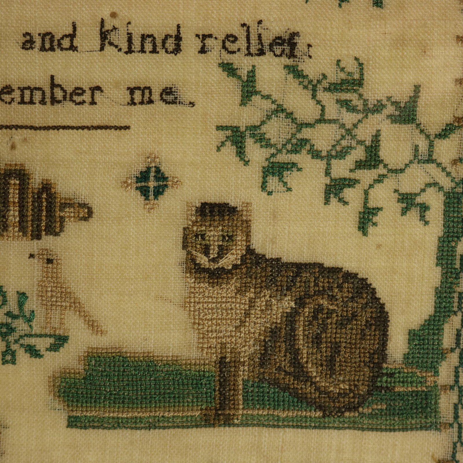 Victorian Sampler, 1850, Sarah Roberts Aged 13 For Sale 4