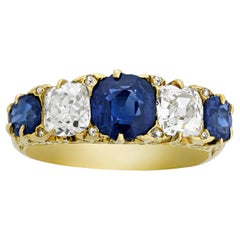 Victorian Sapphire and Diamond Ring