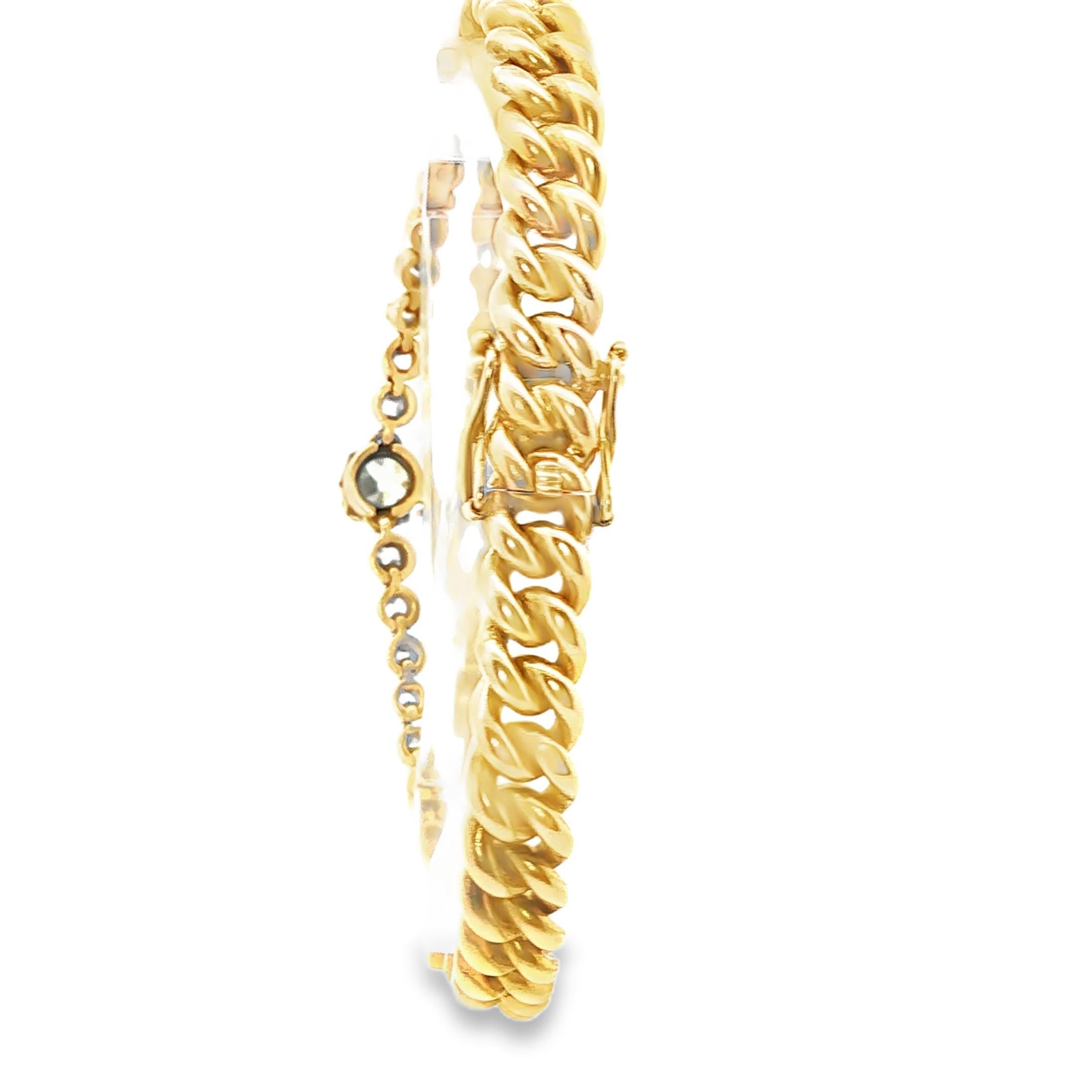 Taille ronde Bracelet victorien à trois lignes de saphirs et de diamants, russe, vers 1880 en vente