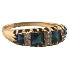 Victorian Sapphire & Diamond Band London 1868
