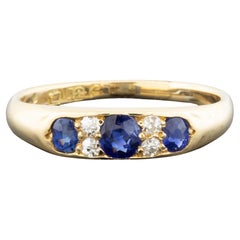 Victorian Sapphire & Diamond Ring Circa 1890