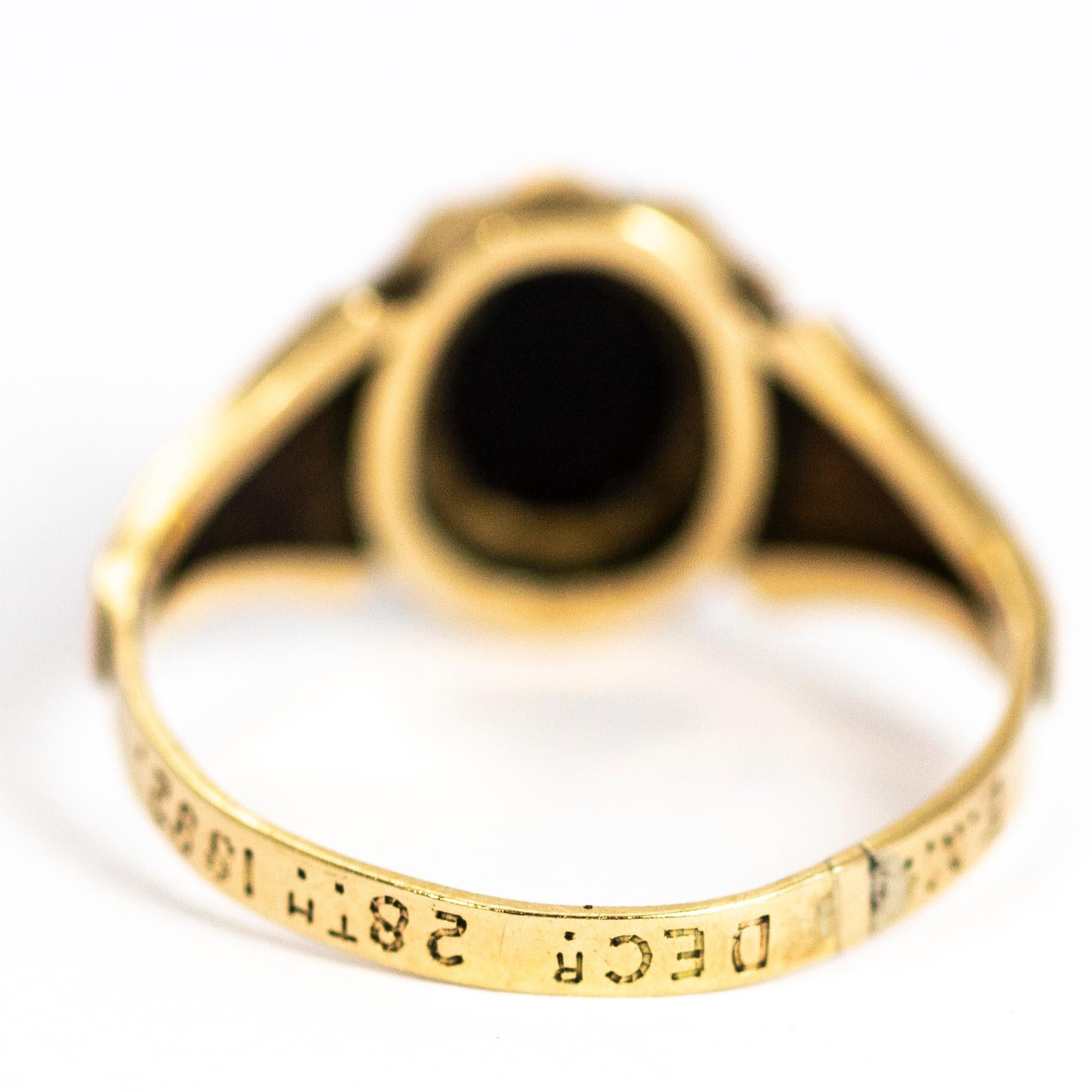 forget me not gold ring