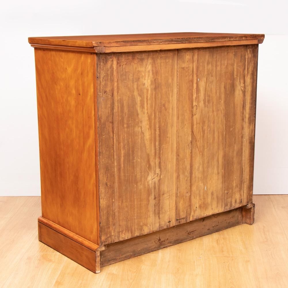 Early Victorian Victorian Satin Birch Military Chest