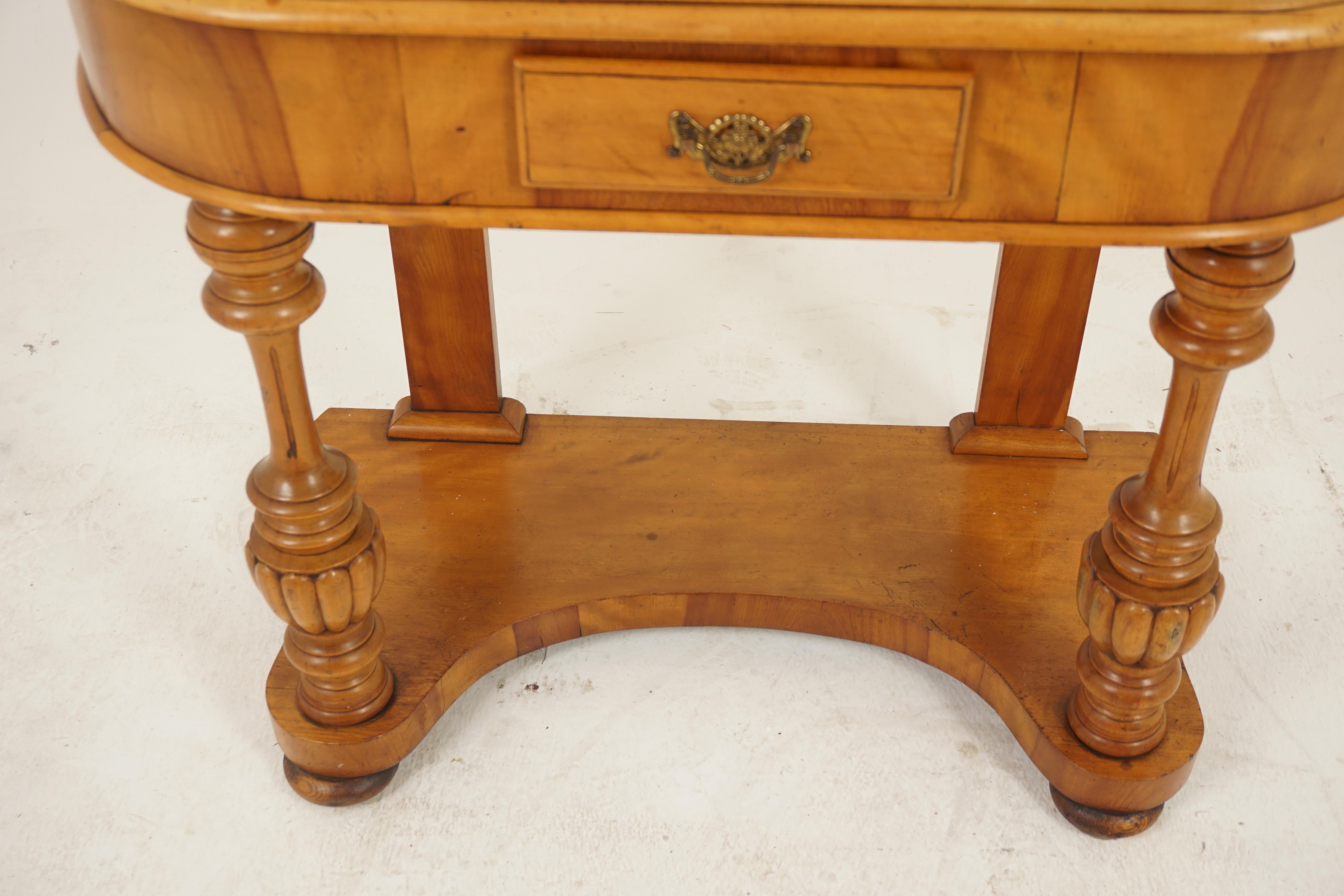 Late 19th Century Victorian Satin Walnut Duchess Dressing Table, Vanity, Scotland 1870, H1161 For Sale