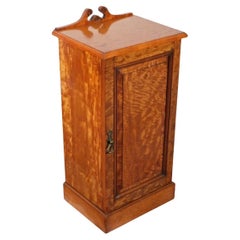 Victorian Satinwood Bedside Cabinet, 19th Century
