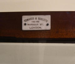 Victorian Satinwood Display Cabinet Edwards and Roberts Circa 1880