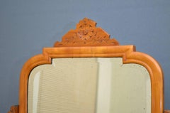 Victorian Satinwood Dressing Table of Narrow Proportions
