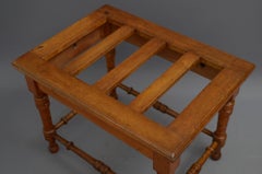 Victorian Satinwood Luggage Rack / Hall Bench