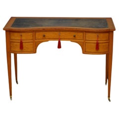Victorian Satinwood Writing Desk Writing Table