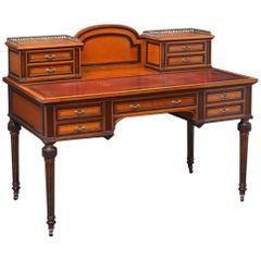 Victorian Satinwood Writing Table