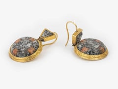 Victorian Scottish Agate Earrings