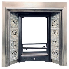 Victorian Scottish Carron of Falkirk Cast Iron Fireplace Insert