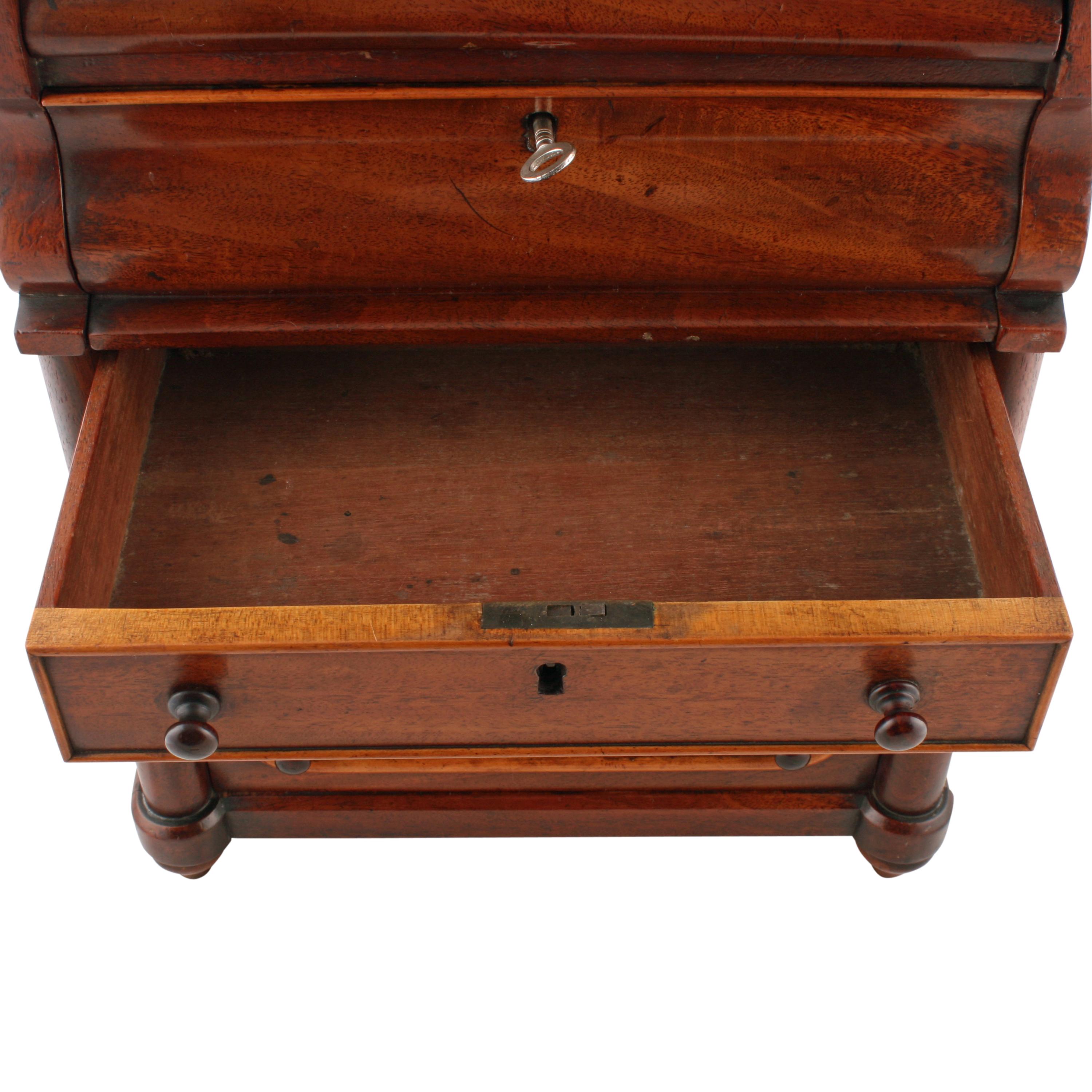 Mahogany Victorian Scottish Miniature Chest