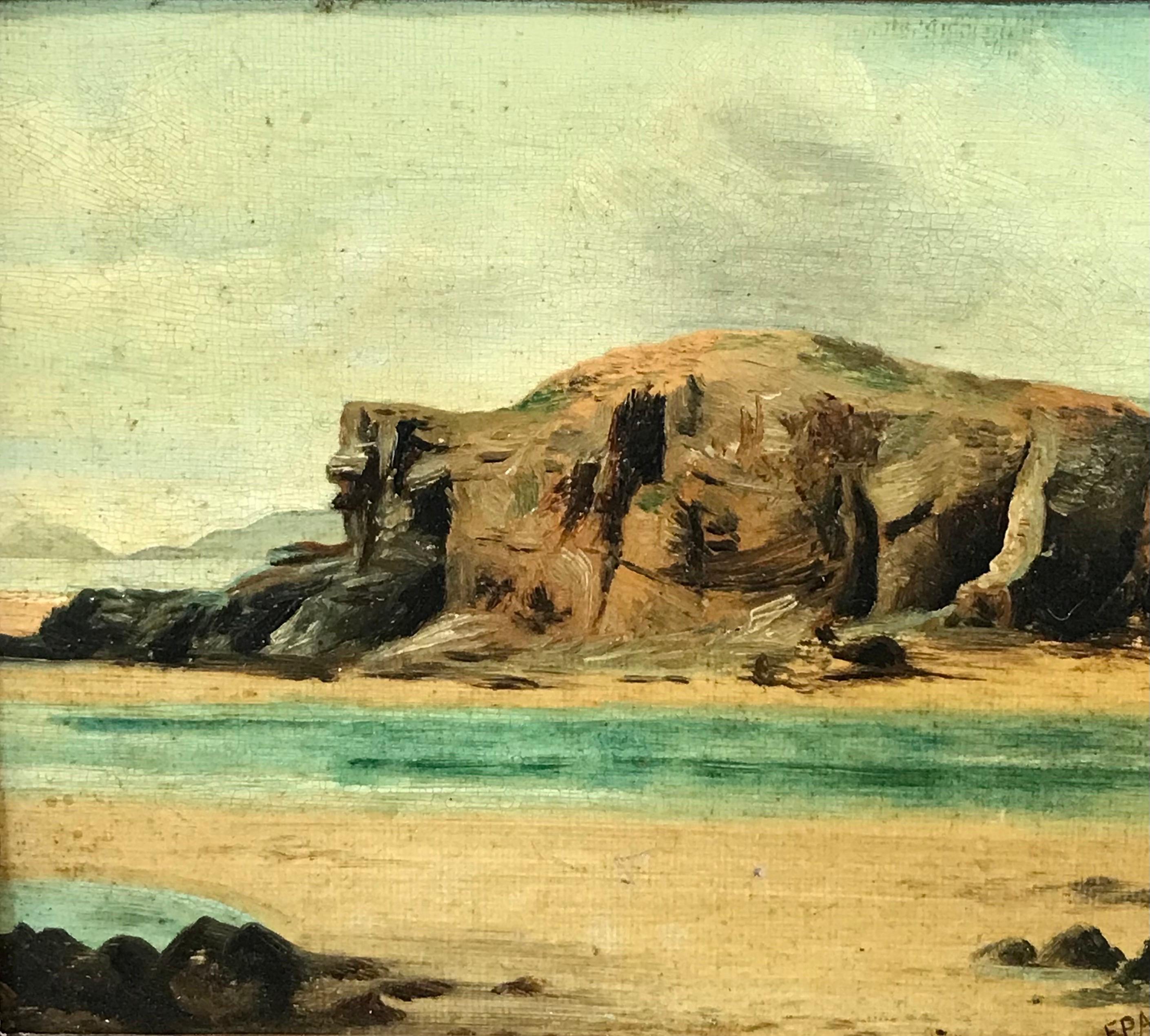 rocky beach painting