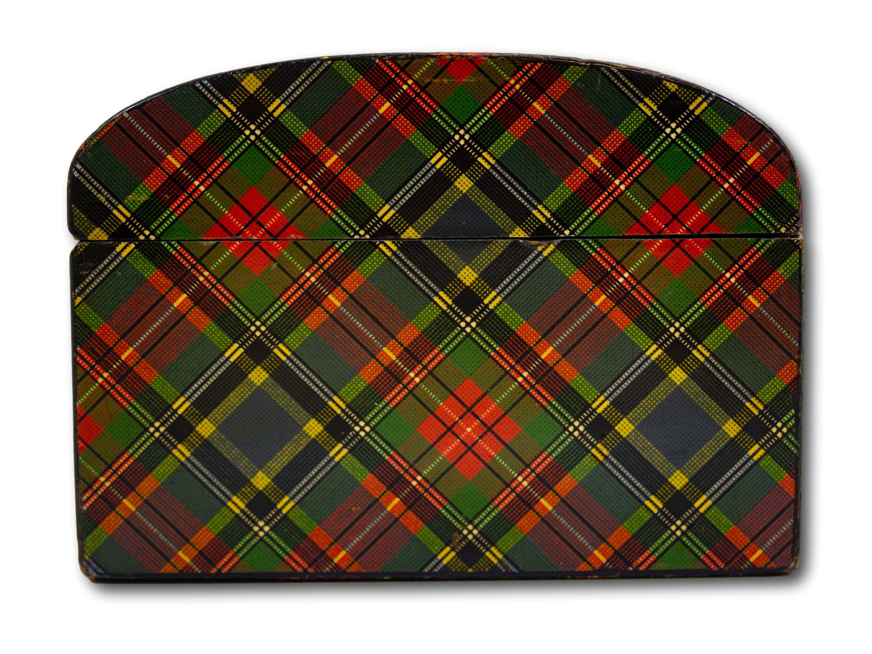 Sycamore Victorian Scottish Tartanware Box