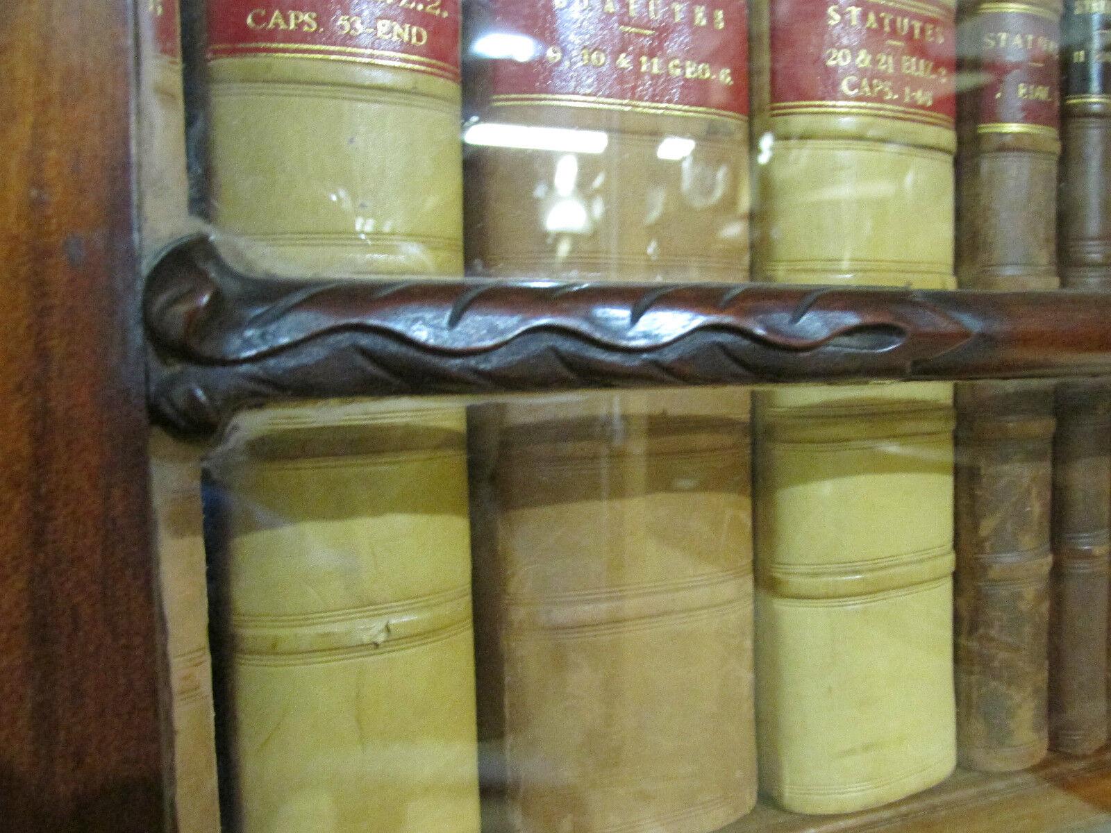 Victorian Secretaire Bookcase Mahogany 1840 Desk For Sale 3