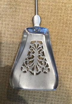 Victorian Set of Steel Fire Irons Comprising Tongs, Poker and Shovel