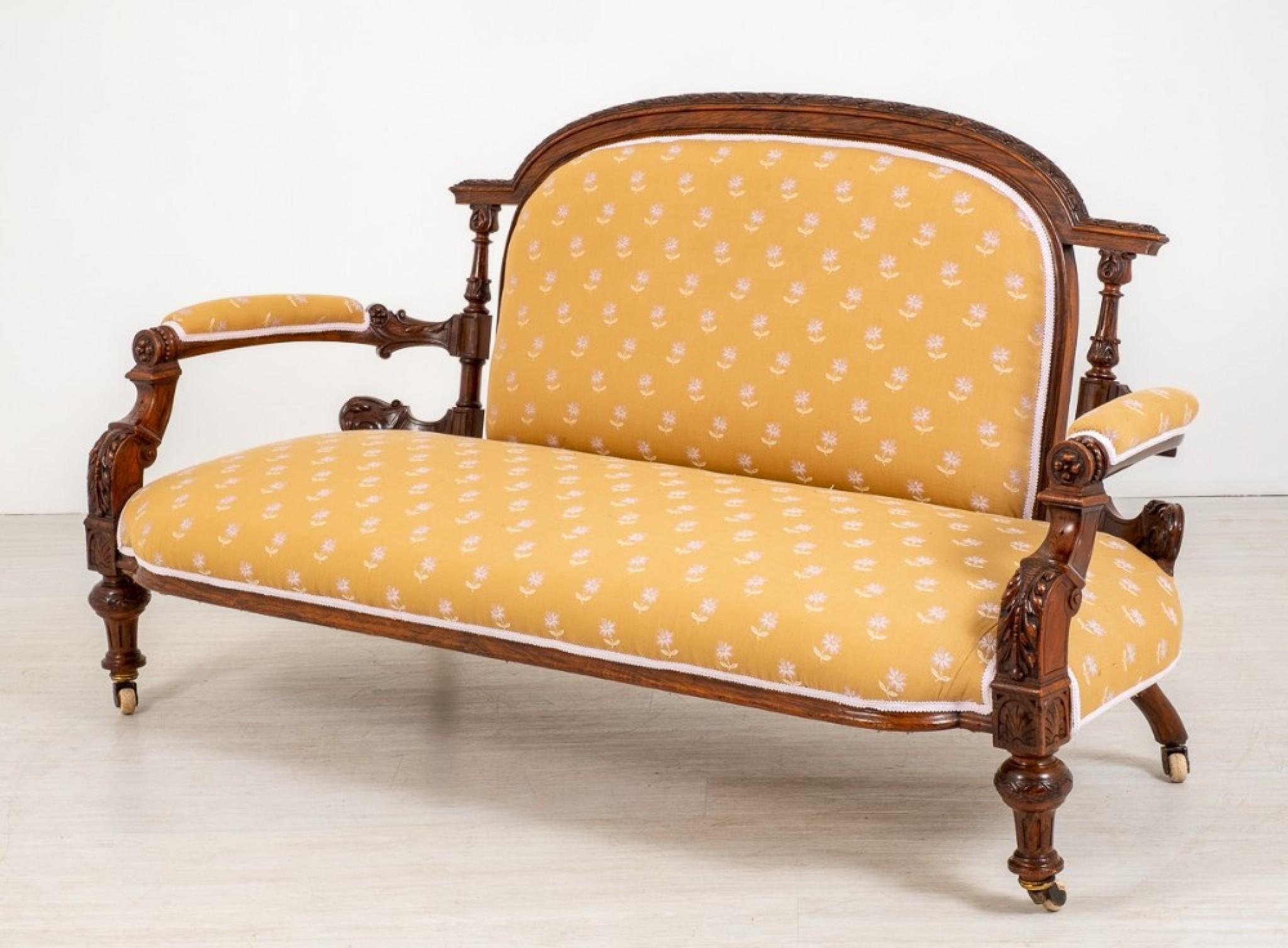 Viktorianische Sofa-Kommode aus Nussbaumholz, antik, 1860 (Walnuss) im Angebot