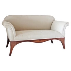 Viktorianische Couch mit Intarsienverzierung