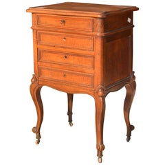 Antique Victorian Sewing Table in Walnut, 1830